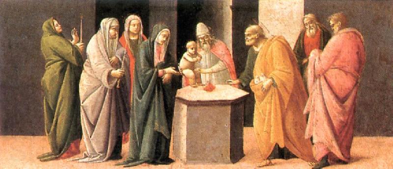 BARTOLOMEO DI GIOVANNI Predella: Presentation at the Temple  dd Spain oil painting art